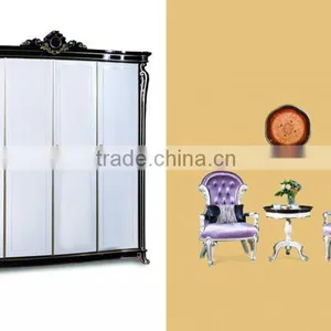 Bisini Royal Wardrobe Furniture, Luxury 3 Door Solid Wood Wardrobe Bedroom Furniture, White Bedroom Wardrobe thumbnail-2
