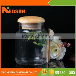 China Market Wholesale Welcome OEM Stripes Hot Sale Jars With Spoon thumbnail-1