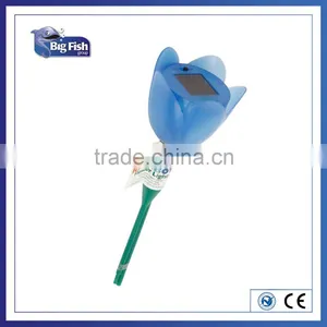 Plastic Rainbow Flower Tulip Solar Garden Light Post SOLAR STAKE LAWN LIGHT Plastic Solar Garden Light thumbnail-1