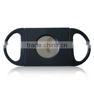 Stainless Steel + Plastic Cigar Accessories ,Double Blade Cigar Cutter thumbnail-1