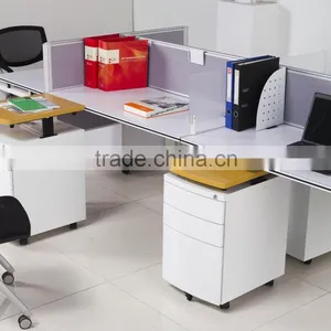 Adjustable Wooden Top Tambour Door Filing Cabinet Side Return Table thumbnail-6
