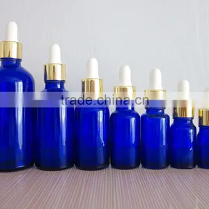 Essential Oil Bottle Glass Blue Perfume Bottle thumbnail-1