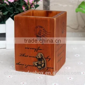 Zakka do Old Wooden Pen Container thumbnail-2
