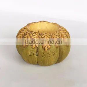 Custom Halloween Decor Resin Pumpkin Candle Holder thumbnail-2