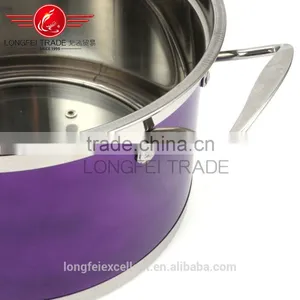 Colorful Best Selling in China High Quality Stainless Steel Soup Pot Set/cooking Pot Set thumbnail-2