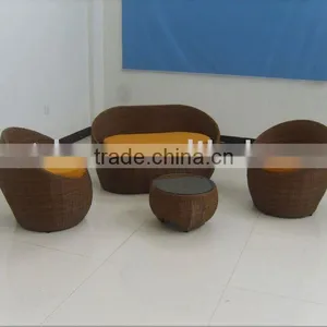Outdoor Furniture, Rattan Wicker Coffee Set With Cushions,OEM and ODM Orders Are Welcome thumbnail-1