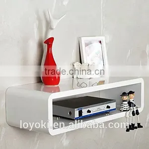 TV CONSOLE Floating MFD Wall Mount Shelf Cube Sky Box,Dvd,Hifi Units 50x15x27cm Wall Shelf thumbnail-1