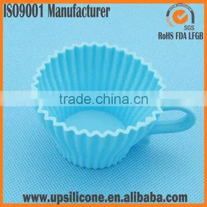 Silicone Teacup Cupcake Molds, Coffee Cup Silicone Mold for Microwave Cake thumbnail-3