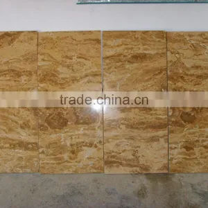 Yellow Wooden Limestone Tile Polished Wooden Yellow Limestone Tile Golden Liemstone thumbnail-3