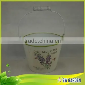 Unique Luxury Handicraft High Quality Barrel Flower Pots With Handles thumbnail-3