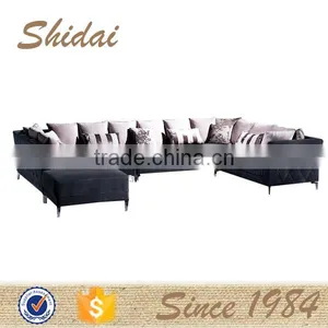 Teak Wood Sofa Set Designs, 2013 New Design Sofa Furniture, Sofa Set Designs Modern l Shape Sofa G192 thumbnail-1