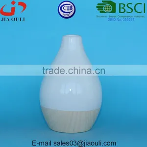 Popular Design Water Transfer Printing Wood Ceramic Vase, Mini Flower Vase thumbnail-3