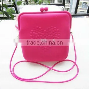Long Strap Silicone Shoulder Bag for Girls thumbnail-1