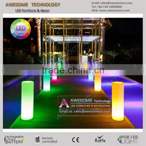 Waterproof Outdoor Led Decorative Pillar / LED Wedding Supplies thumbnail-1