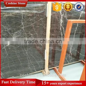 European Style Decoration Dark Color European Brown Marble Slabs thumbnail-1
