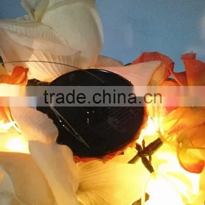 Cheap Home Decoration Plastic PE Solar Led Light Garden Flower Pot thumbnail-6
