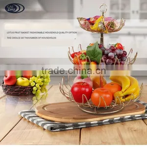 3 Layers Handicraft Metal Fruit Tree Rack thumbnail-1