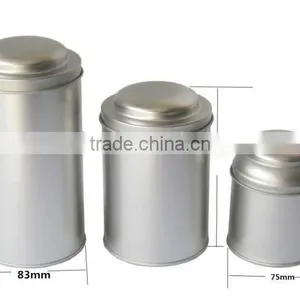 50g 100g 200g Round Metal Tea Tin Box thumbnail-2