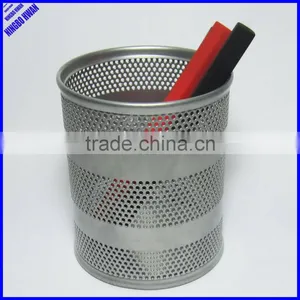 2014 High Quality 8.5cm Diameter Mesh Metal Pen Holder thumbnail-1