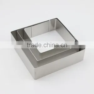 3 Sizes Stainless Steel Rectangular Molding Baking Cake Tools Pastry Rings thumbnail-2