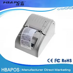 HBA-5890T Cheap Factory 58mm Portable Thermal Printer POS 58 Thermal Receipt Printer With Driver thumbnail-1