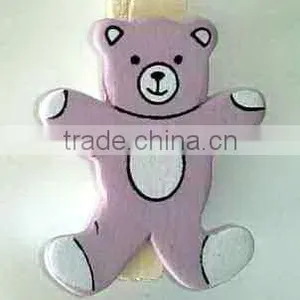 Cute Design Bear Craft Wooden Cloth Pegs Factory thumbnail-1