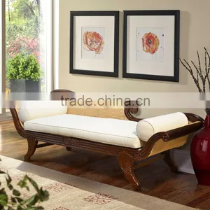 Daybed Sofa RATTAN Classic Teak Wood Furniture thumbnail-1