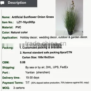 High Quality Sunflowers Cheap 2017 Factory Artificial Onion Grass thumbnail-2