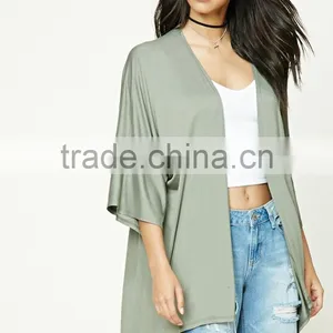 OEM Women Fashion Plus Size Open-Front Cardigan Sweatshirts Wholesale Custom Manufacturer Plus Size Saree Blouses Tops thumbnail-2