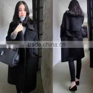 Women Trench Coat Parka Lady Thicken Warm Winter Overcoat Long Jacket Outwear thumbnail-3