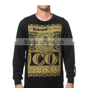 Men Custom Printing Crew Neck Wholesale Cotton Sweatshirt thumbnail-1