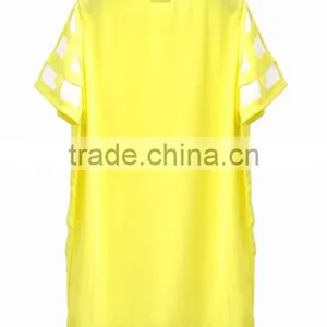 Hot Selling Women's Clothing Garment Apparel Direct Factory OEM/ODM Manufacturing Short Sleeve Korea Fashion Blouse thumbnail-2