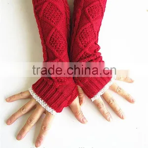 Wholesale Knitting Pattern Women Fingerless Gloves thumbnail-2