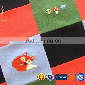 Pure Cashmere Wool Travel Blanket With Animals thumbnail-3
