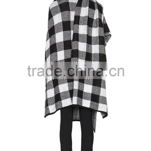 Ladies Knitted Ponchos Patterns,Lady Wool Ponchos Capes thumbnail-5