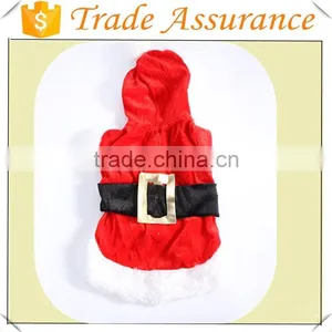 Wholesale Pet Puppy Dog Christmas Clothes Santa Claus Costume Outwear Coat Apparel Hoodie thumbnail-1