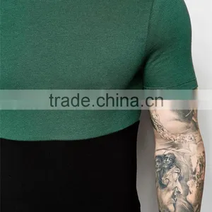 2017 Latest Design Guangzhou Shandao OEM 180g 100% Cotton Men's Fashion O-Neck Short Sleeve Color BlockT Shirts Manufacturers Ch thumbnail-4