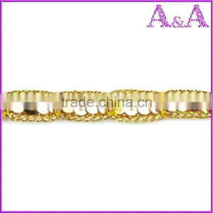 2017 Nice Embroidery Sequin Decorative Lace Trim (YFT-099) thumbnail-3