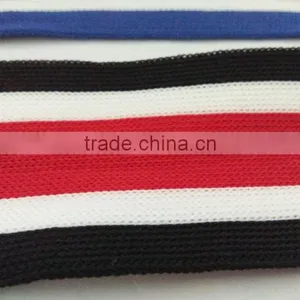Hot Sale Three Colors Strip Ribbon Colorful Knitted Nylon Band thumbnail-3