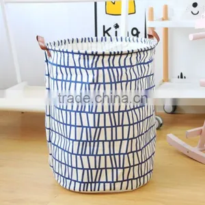Children Storage Bag Laundry Organizer Bag Leather Handles for Kids Dirty Clothes thumbnail-6