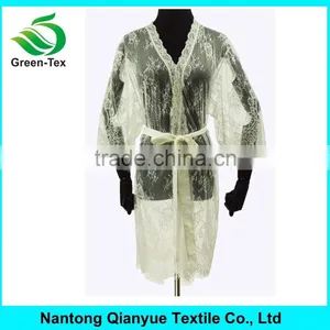 Wholesale Women Sexy Sheer Night Lingerie Lace Bridal Robes thumbnail-2