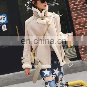 2016 Fashion Furable Coat Genuine Sheep Fur Double Face Fur Jackets thumbnail-5