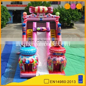 2017 Guangzhou Hot Sale Cheap Factory Candy Commercial Inflatable Bouncer Slide for Child thumbnail-1