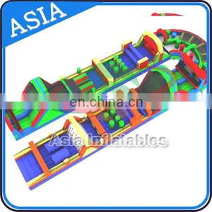 Giant Outdoor Inflatable Obstacle Course Equipment For Adults And Children thumbnail-1