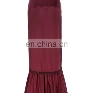 Belle Poque Women's Vintage Retro Gothic Victorian Style N/T Taffeta Ruched Long Wine Skirt BP000208-2 thumbnail-2
