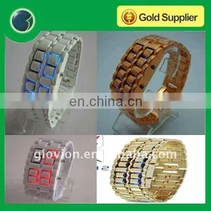 Lava Led Watch Blue Led Digital Wach Lava Style Mens Sports Led Watch thumbnail-1