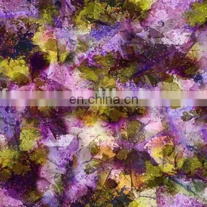 Printed Chiffon Fabric,digital Printing for Several Designs and Small Quantity thumbnail-1