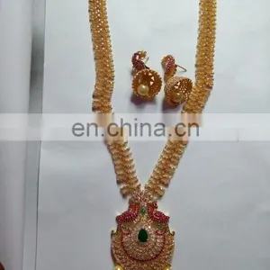CZ Jewelry Necklace Manufacturer,cubic Zirconia Necklace Jewellery Exporter thumbnail-4