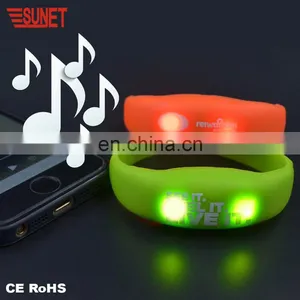 2018 SUNJET Best Selling Product Popular Full Silicone Material LED Bracelet Motion Activated thumbnail-1