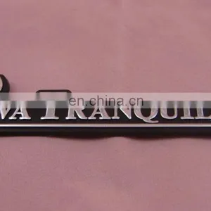 Customized Embossed Plastic ABS Logo With Sponge Glue thumbnail-3
